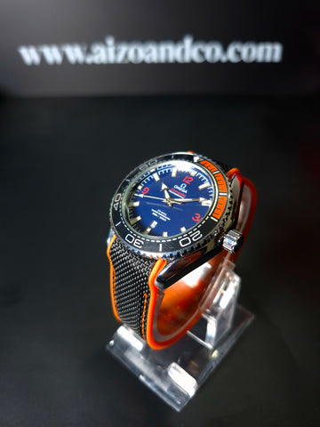 Omega Seamaster-Blue dial with orange detailing