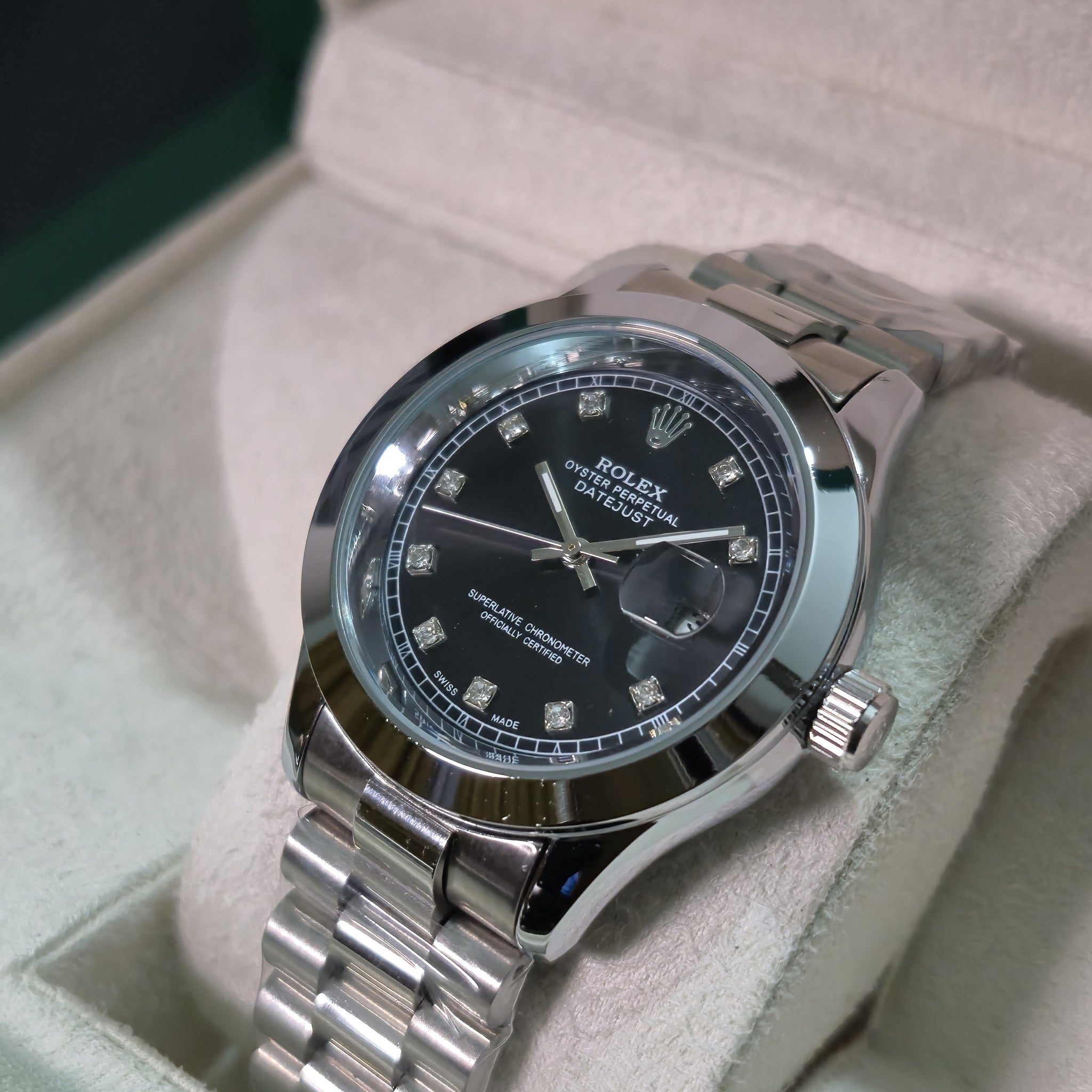 Rolex Oyster Perpetual Date-just – Black Dial