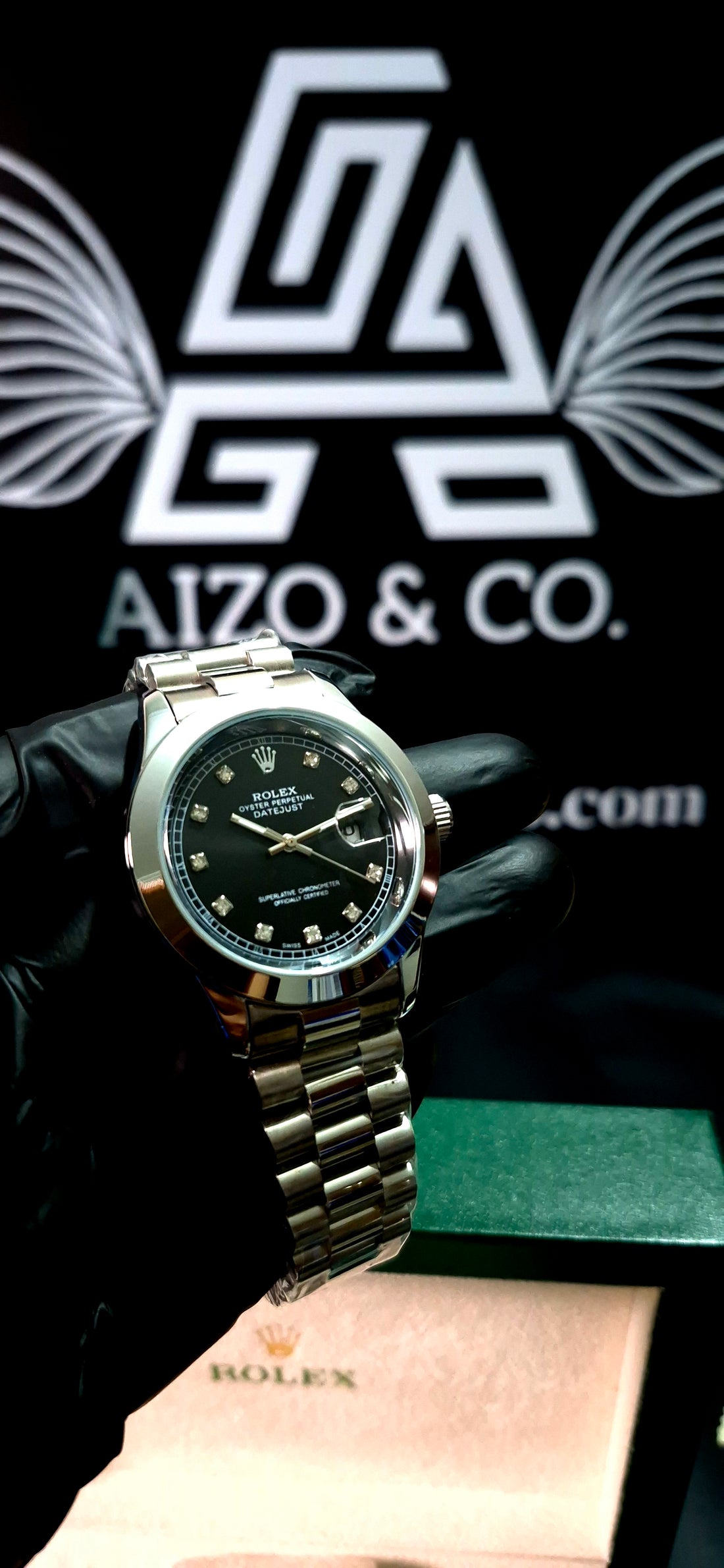 Rolex Oyster Perpetual Date-just – Black Dial