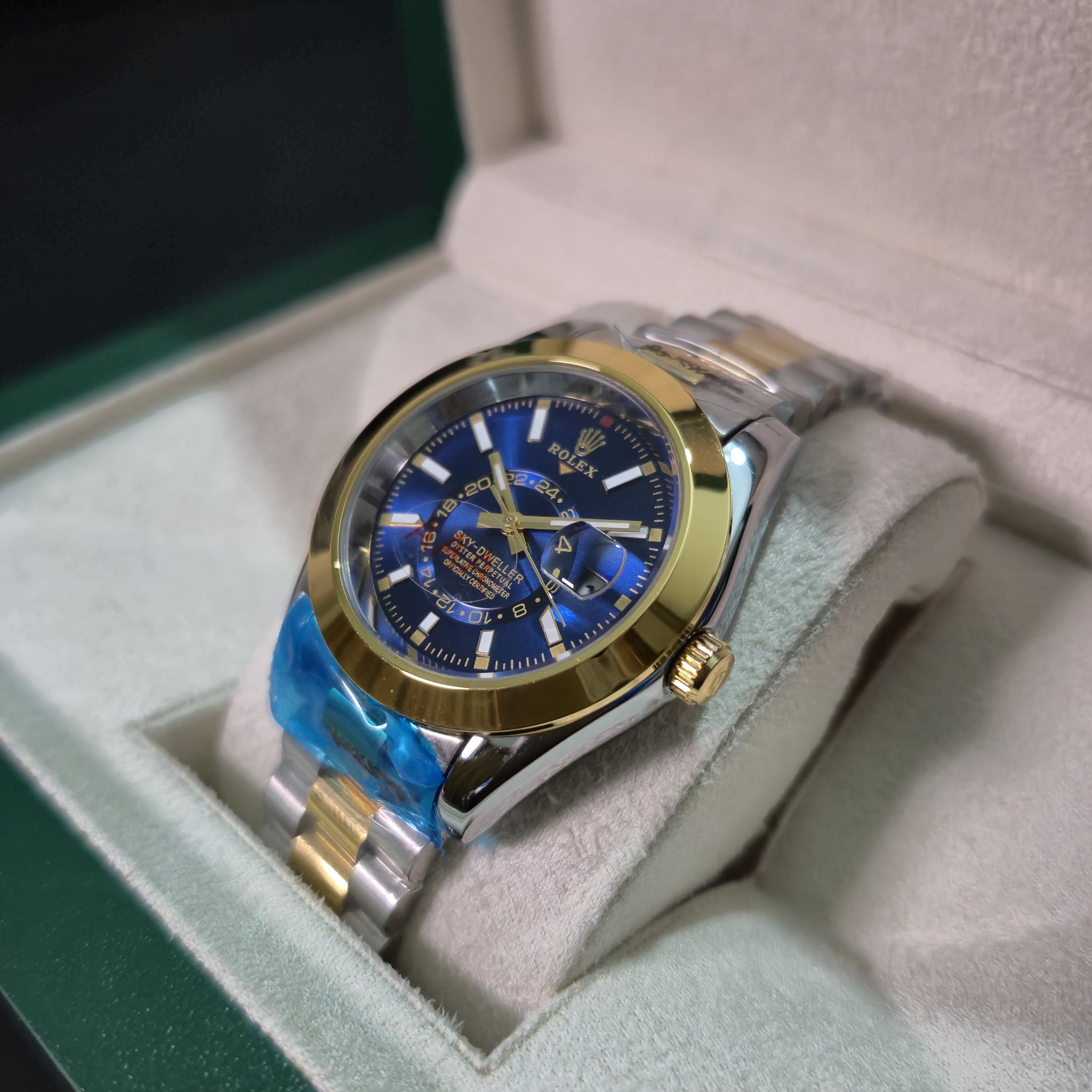 RLX Sky-Dweller – Two-Tone Blue Dial Watch