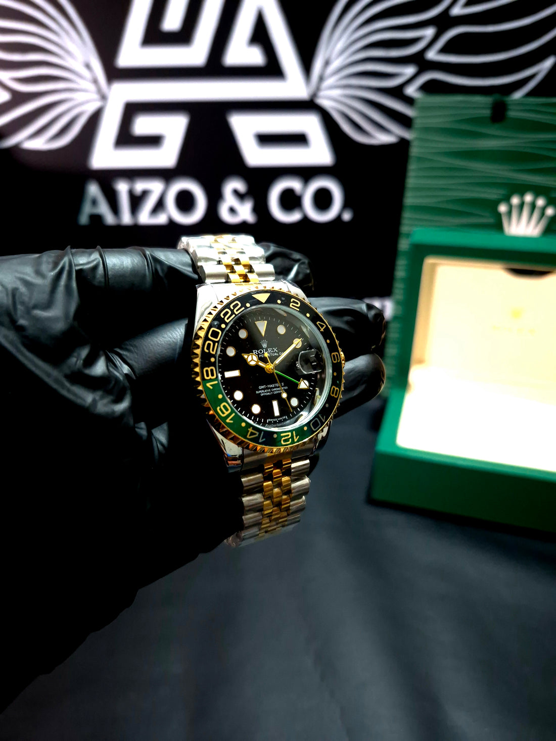 Rolex GMT-Master II Two-Tone – Green & Gold Bezel