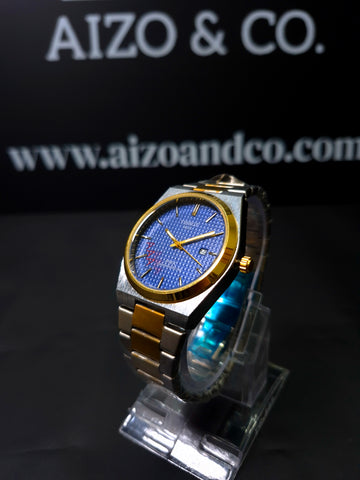 Tissot PRX Blue dial- Two Tone Gold & Silver