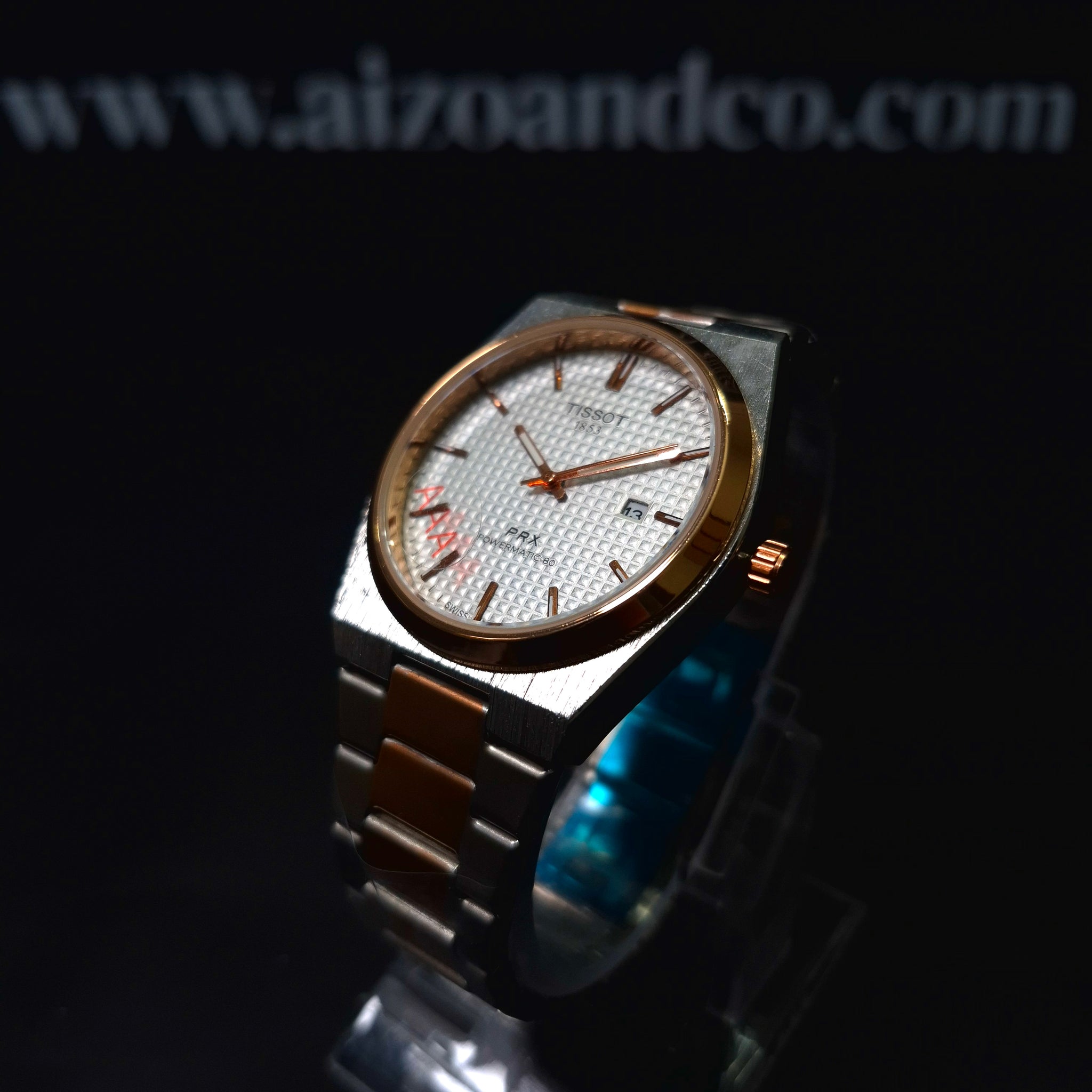 Tissot PRX Rose white dial- Two Tone Gold & Silver