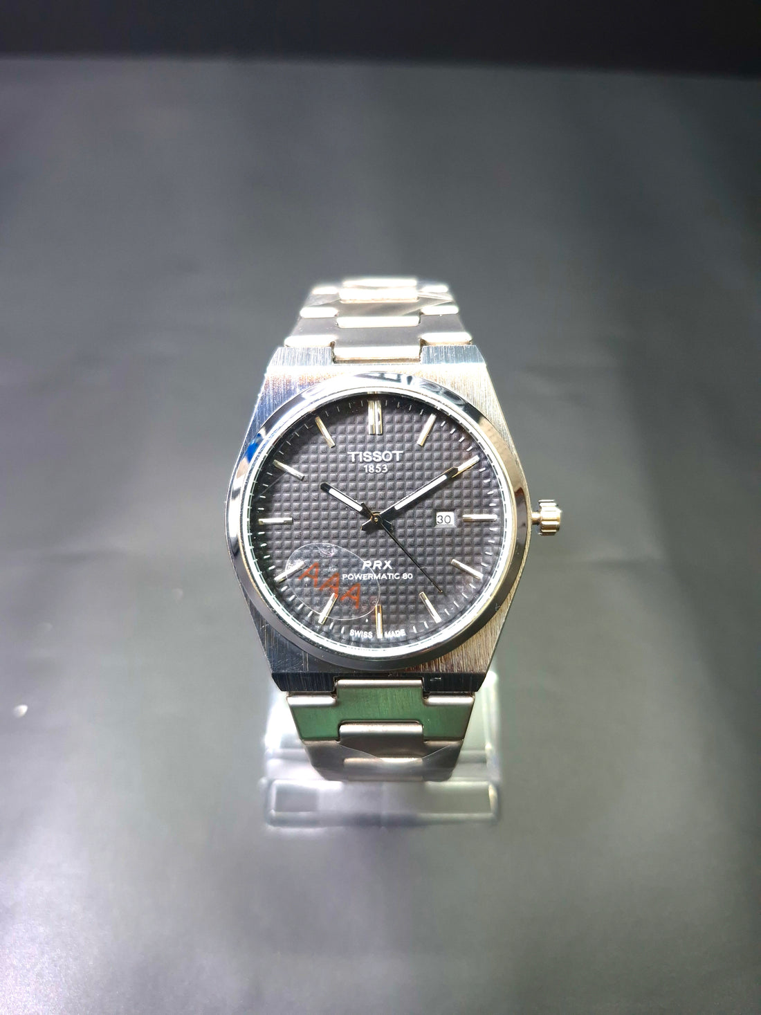 Tissot PRX black dial-Stainless steel