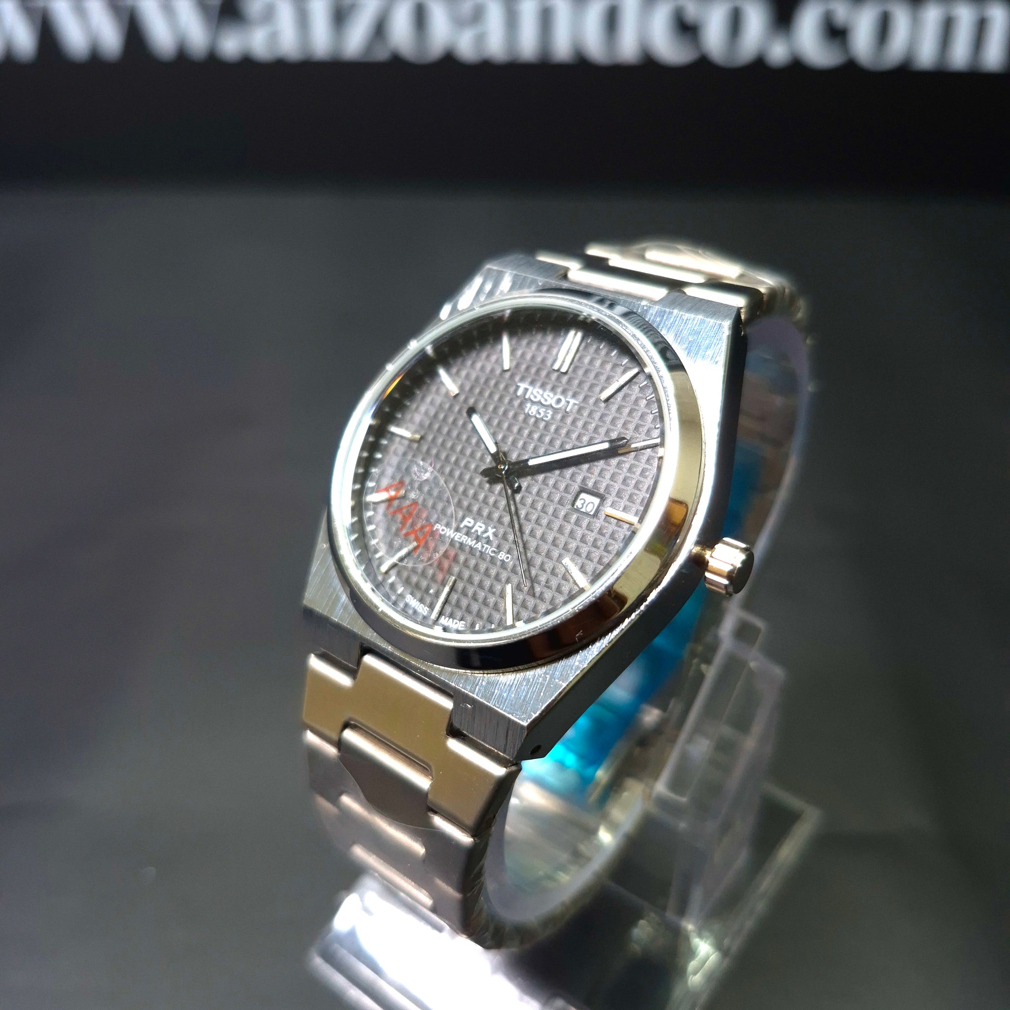 Tissot PRX black dial-Stainless steel