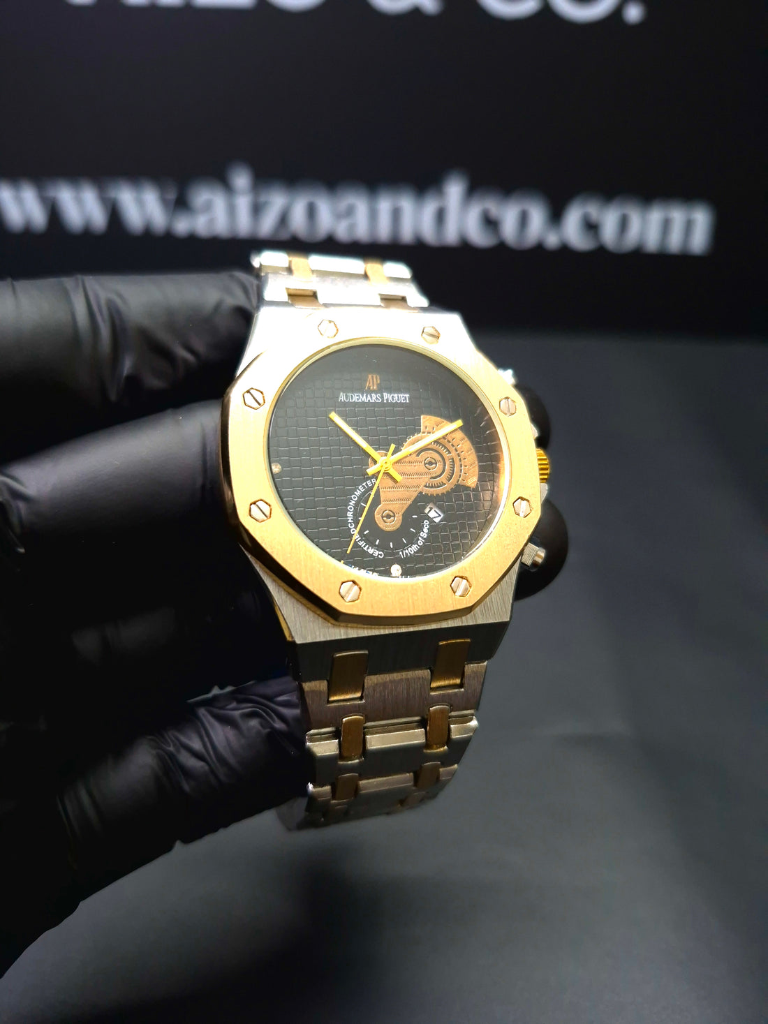AP Royal Oak – Two-Tone with Skeleton Black Dial