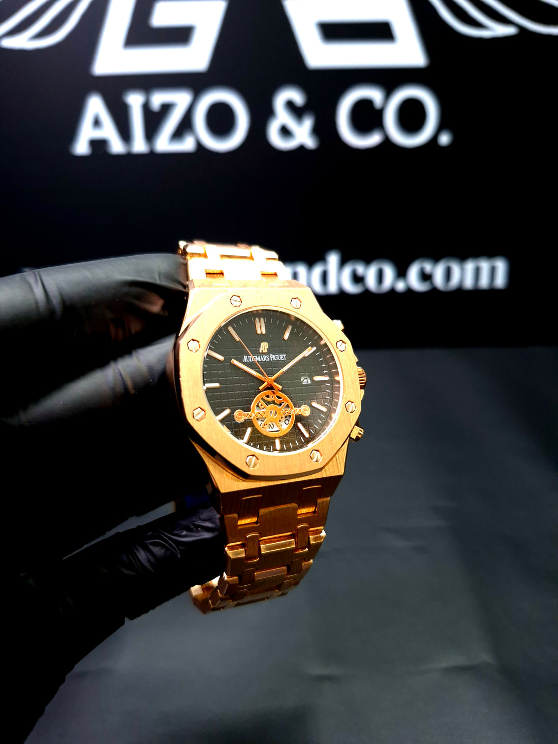 AP Royal Oak – Gold chain Black dial